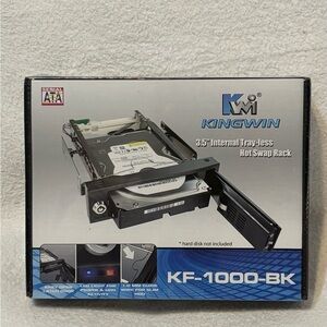 Kingwin Black 3.5" Internal Tray-Less Hot Swap Rack